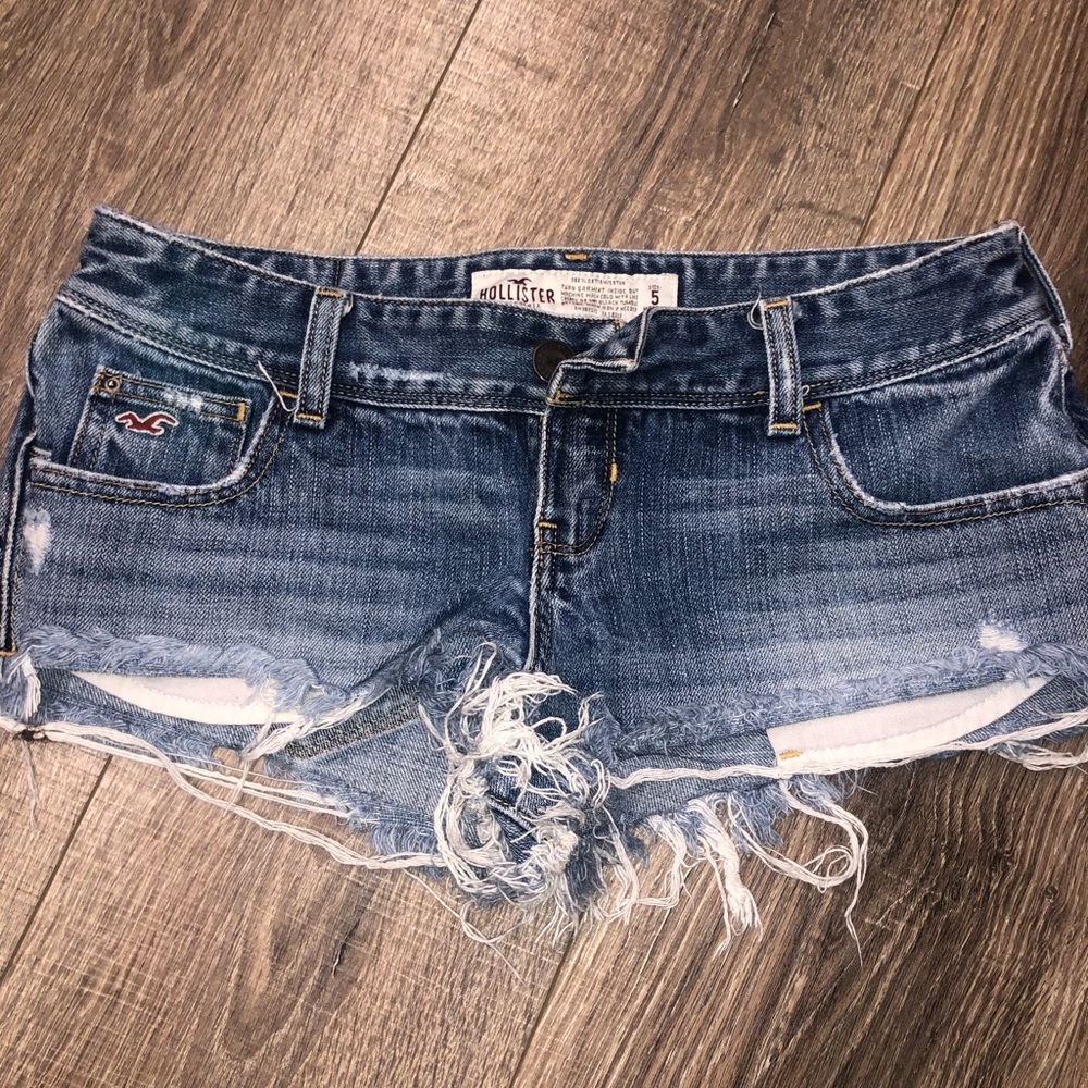 Hollister Destroyed Denim Shorts